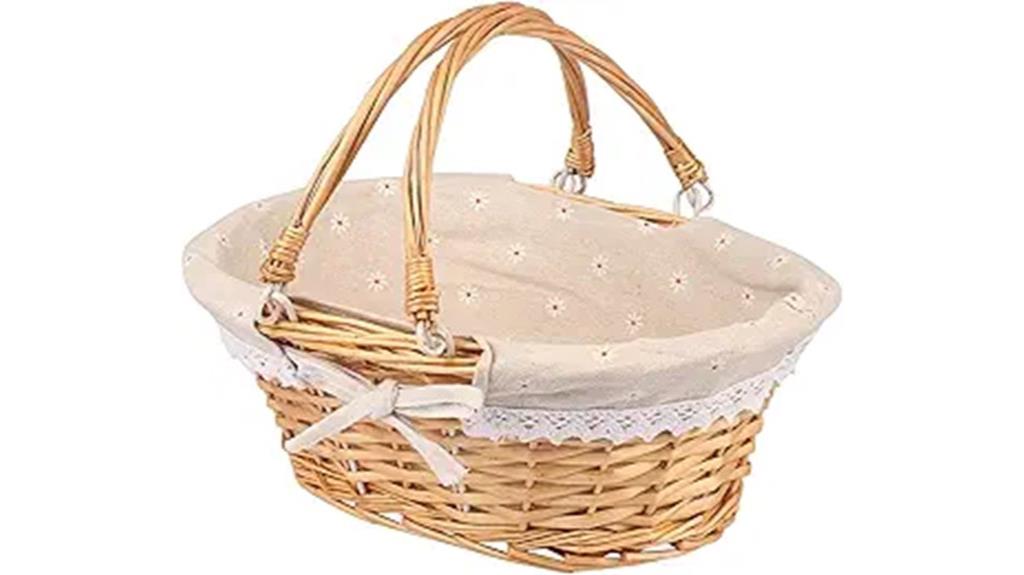 large wicker picnic basket