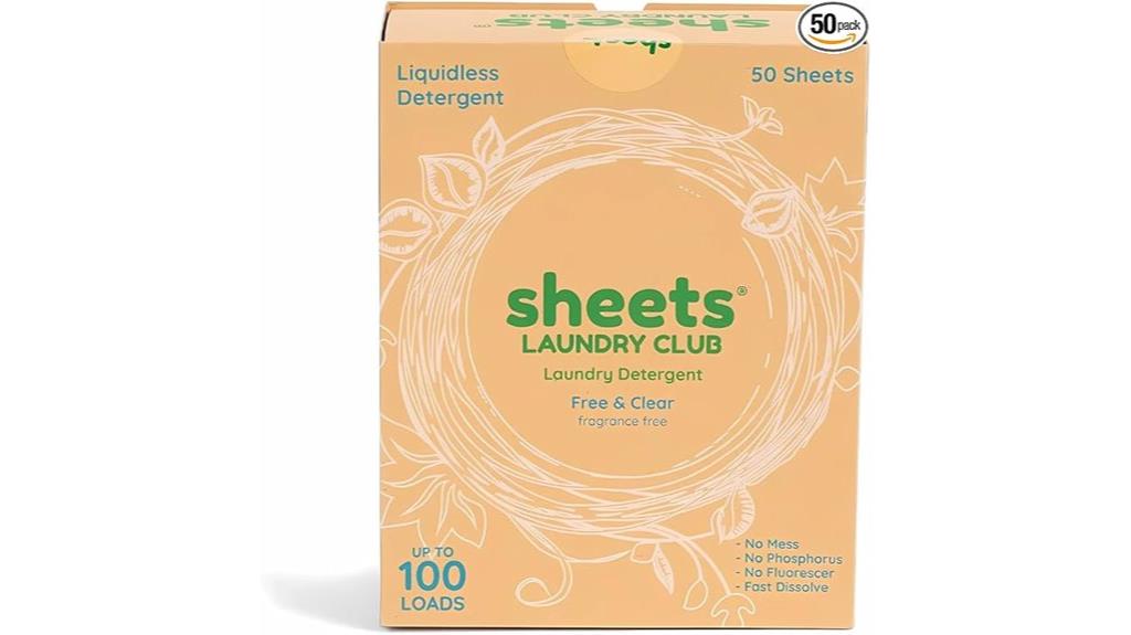 laundry detergent sheets pack