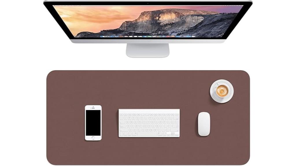 leather desk pad size