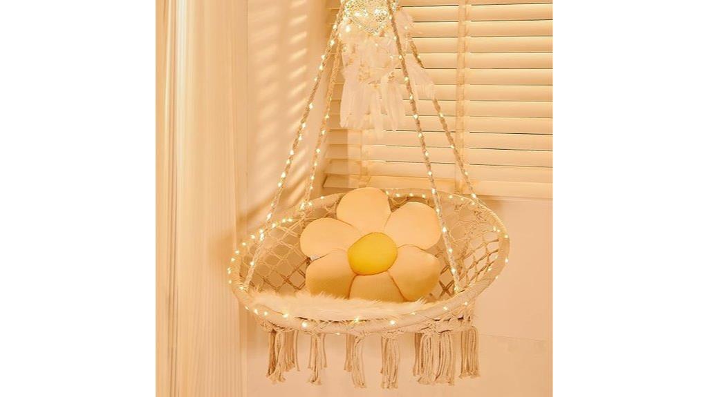 led hanging chair lights
