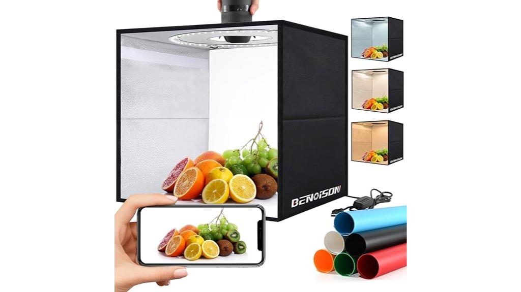 led light box tent