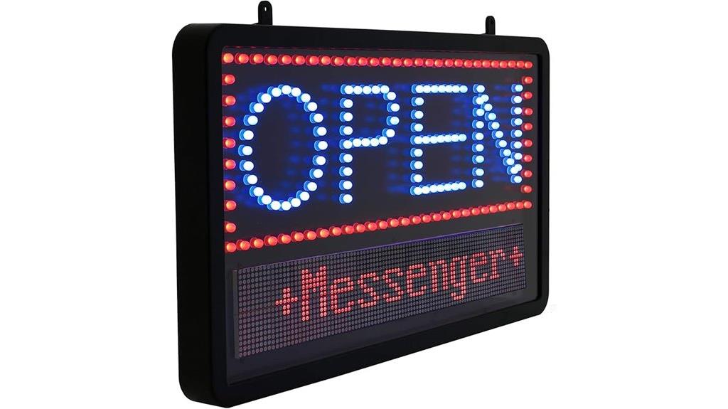led sign with remote