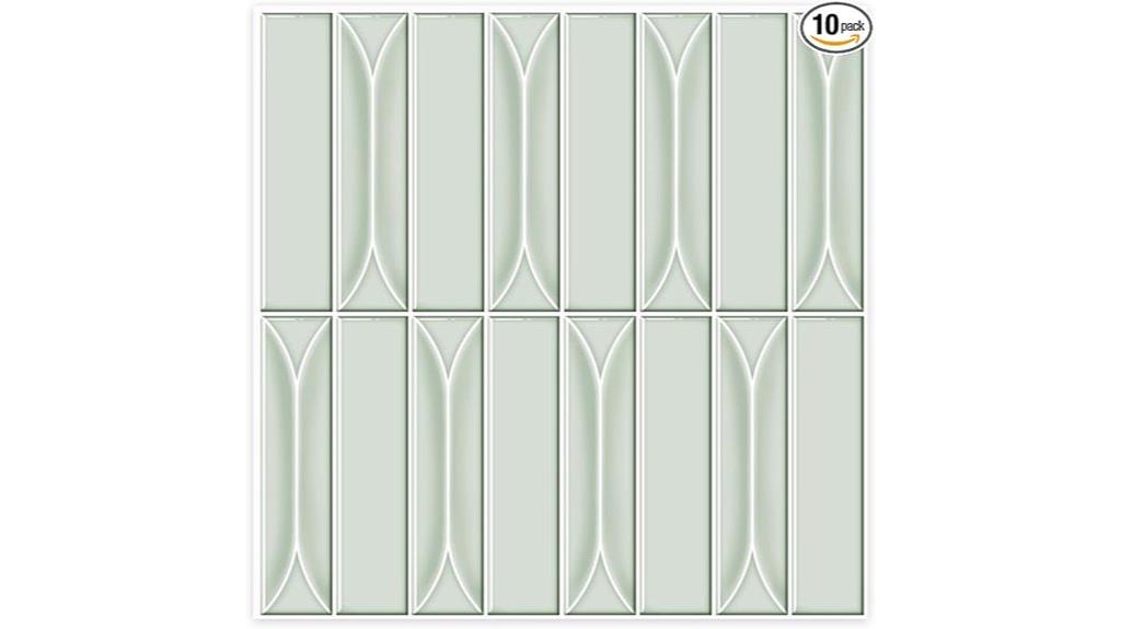 light green peel and stick tiles
