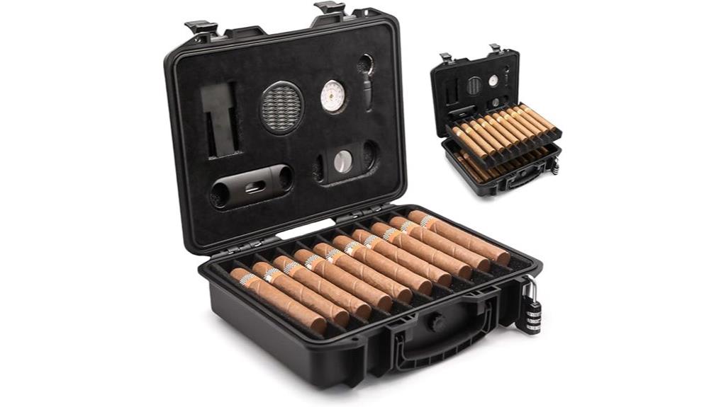 lockable waterproof travel humidor
