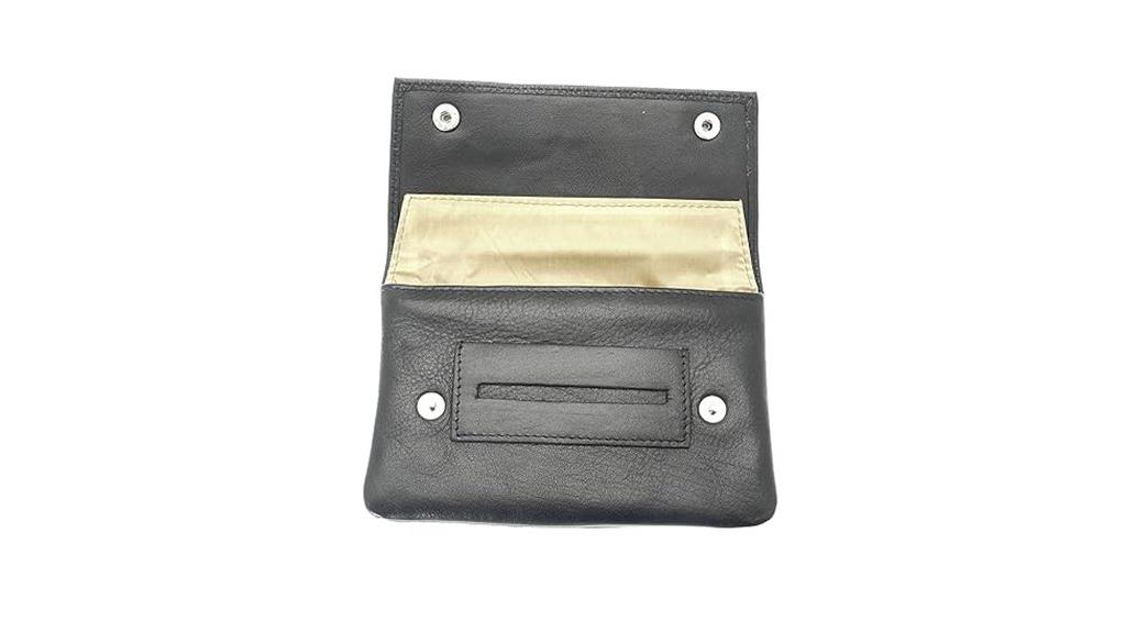 luxury black leather organizer