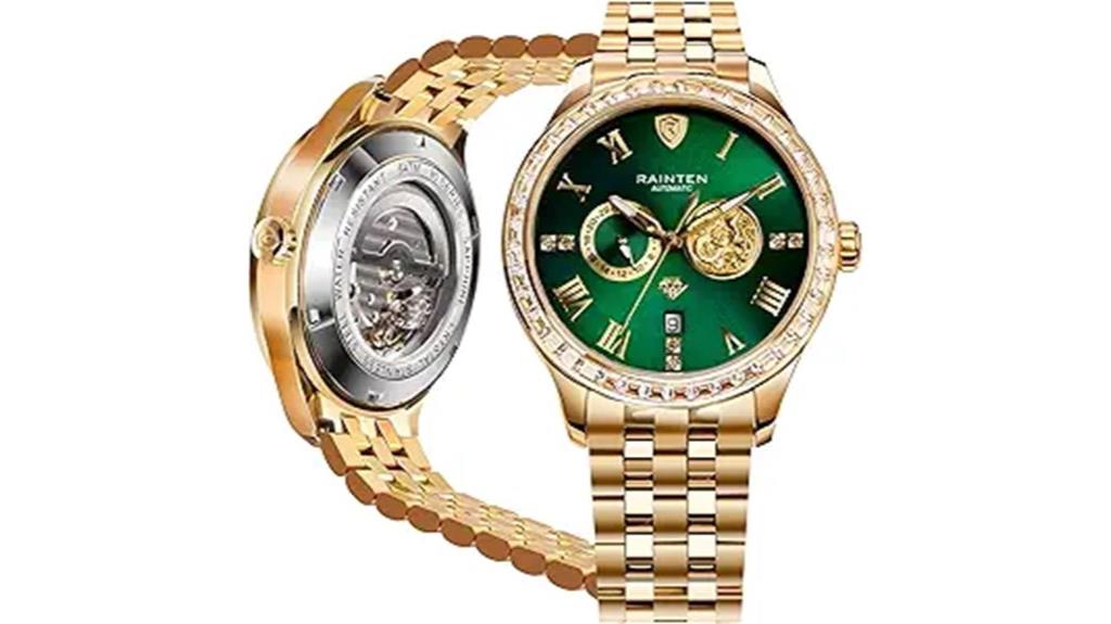 luxury stainless steel watch