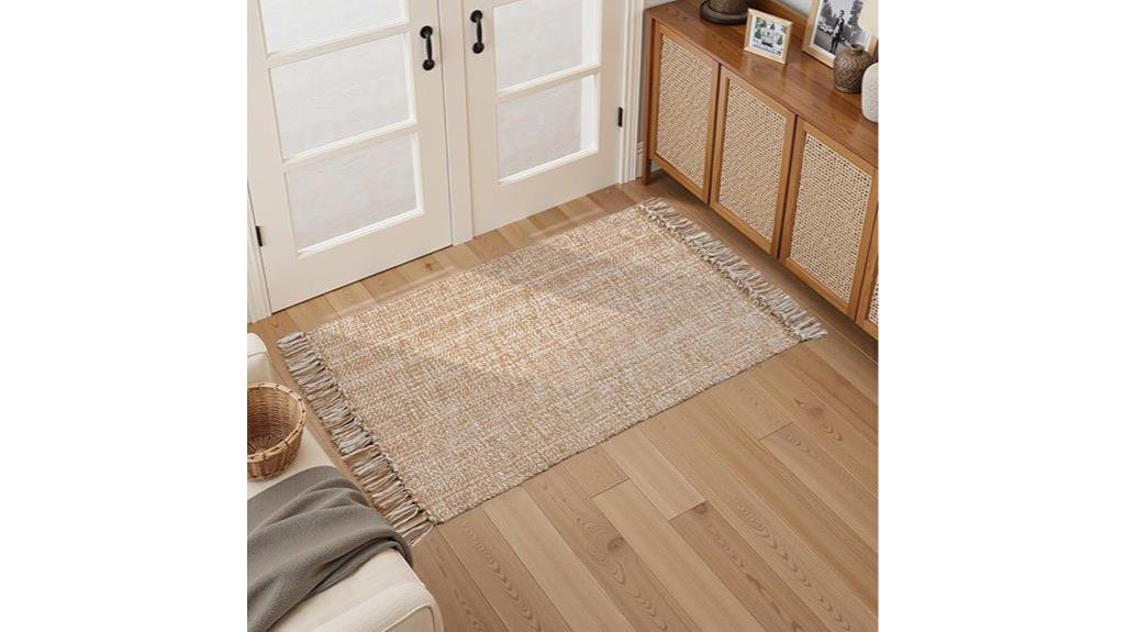 machine washable cotton rug