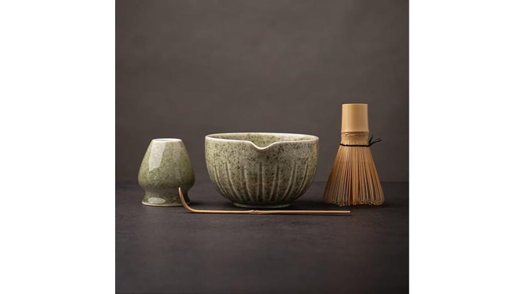 matcha set with bowl