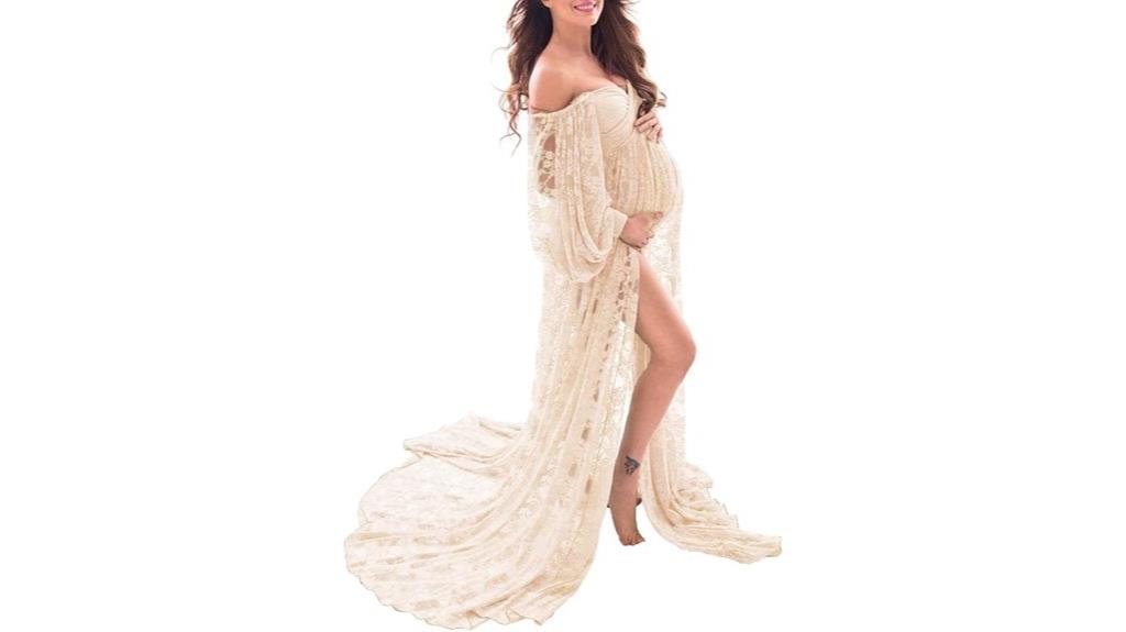maternity lace maxi skirt