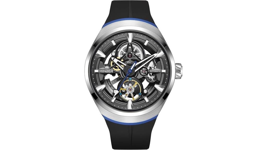 mechanical skeleton men s watch