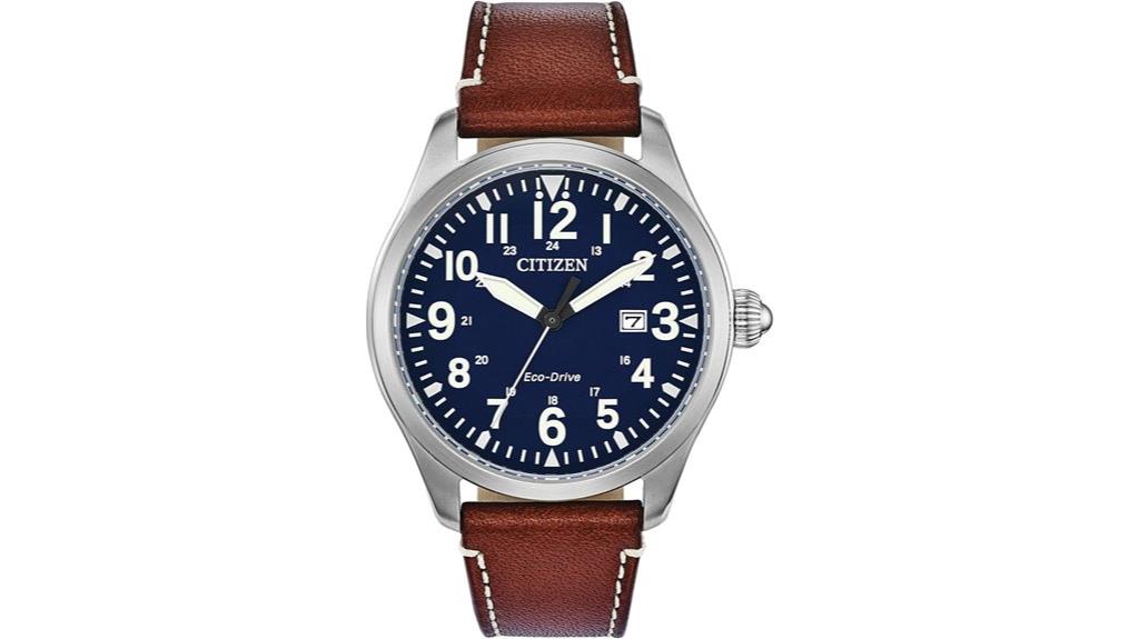 men s casual leather watch