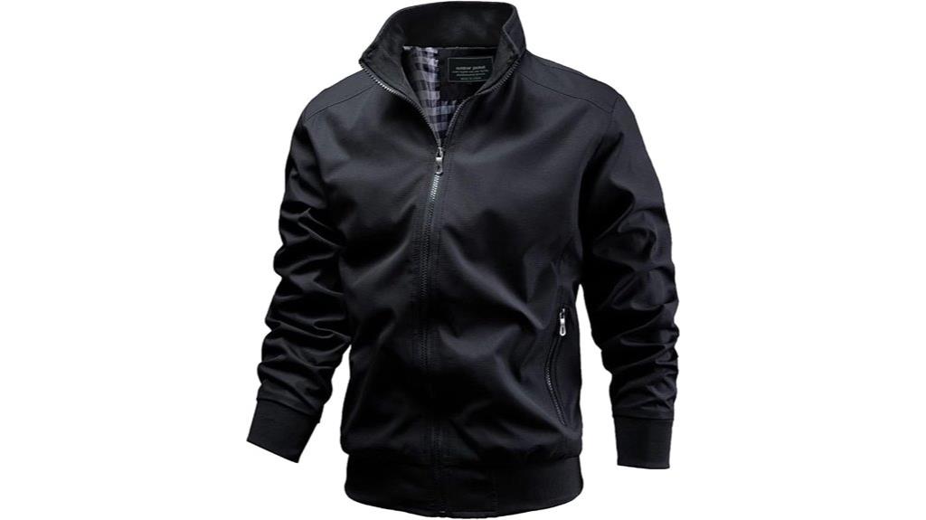 men s casual windbreaker jacket