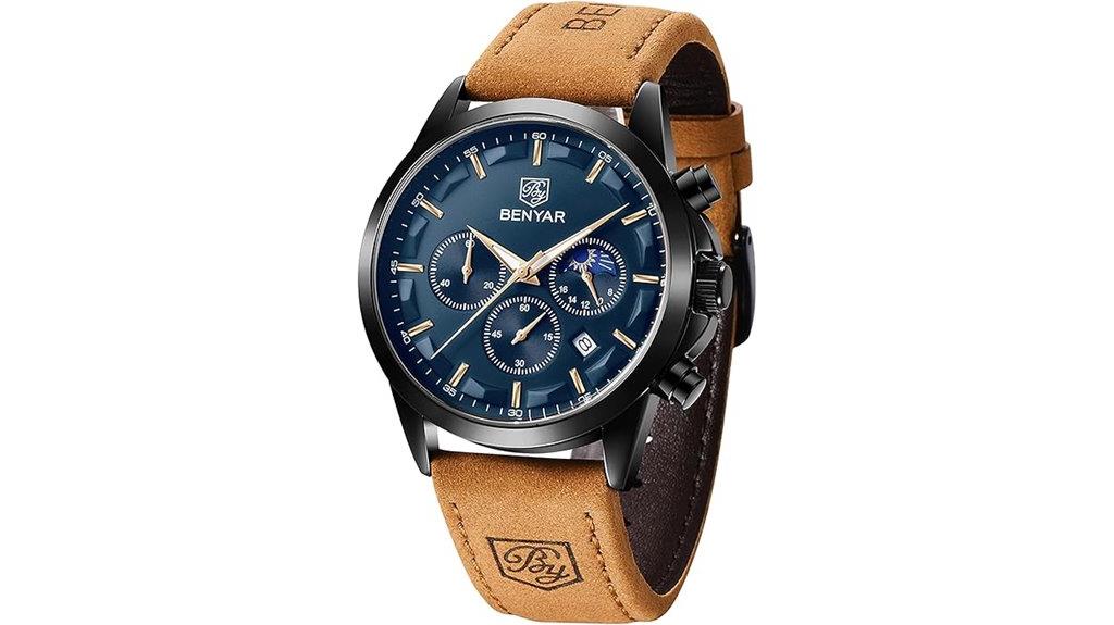 men s chronograph calendar watch