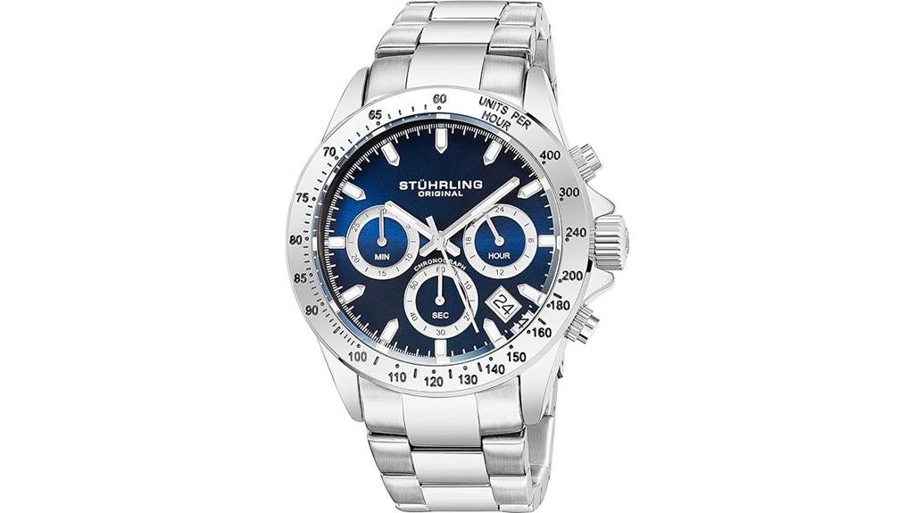 men s chronograph stainless steel