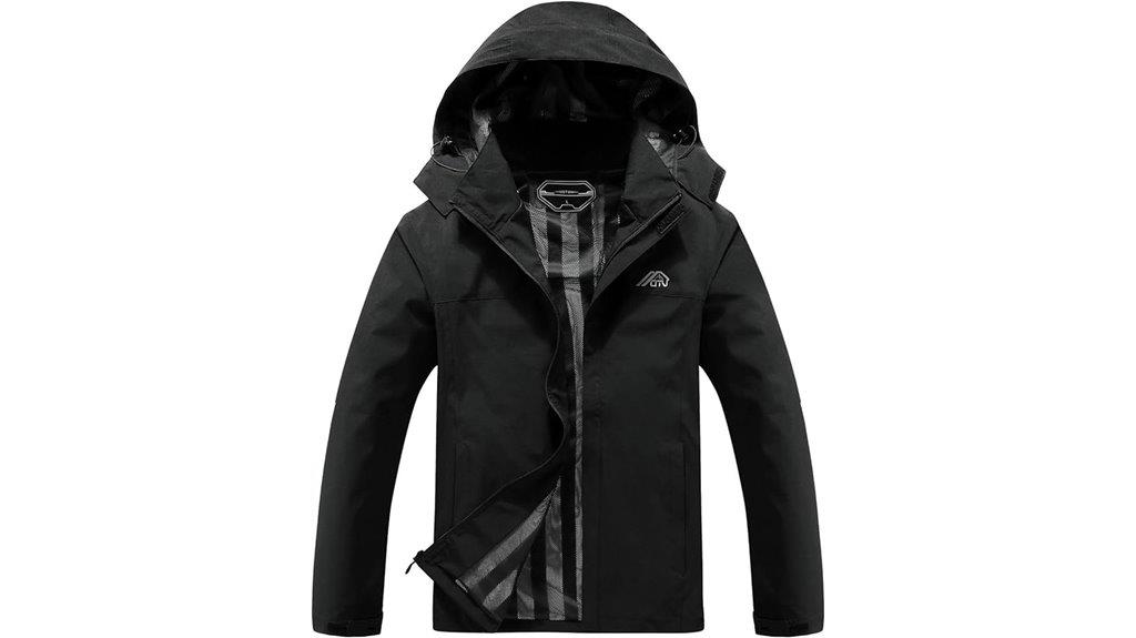 men s waterproof hooded jacket