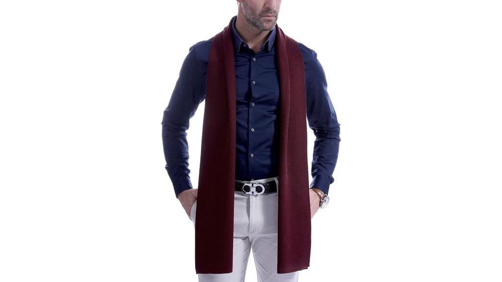 mens cashmere winter scarf