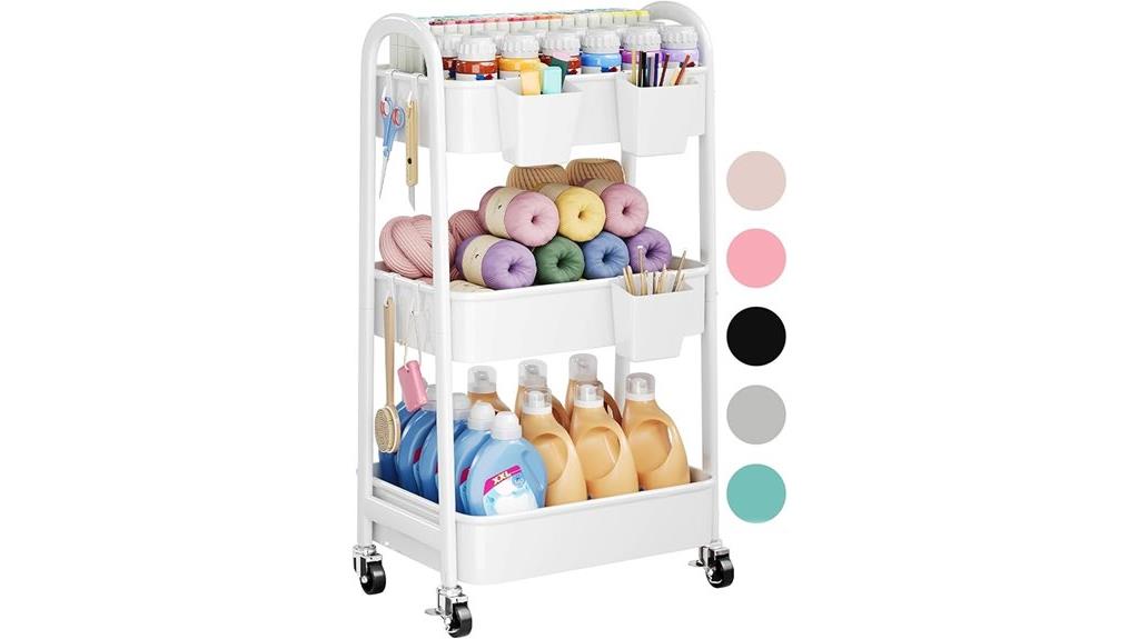 metal rolling cart