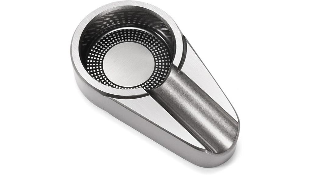 metal silver cigar ashtray