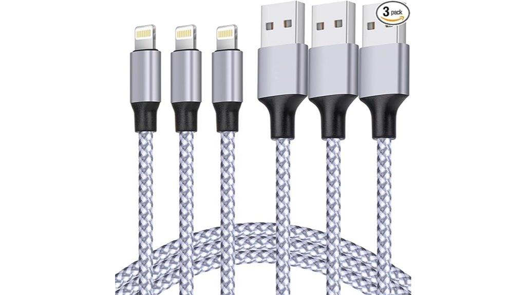 mfi nylon braided cables