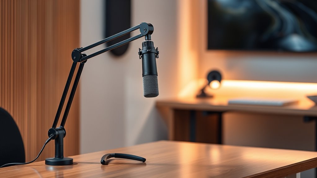 microphone arm considerations