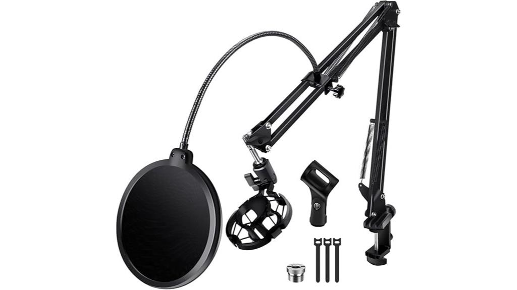microphone stand with filter