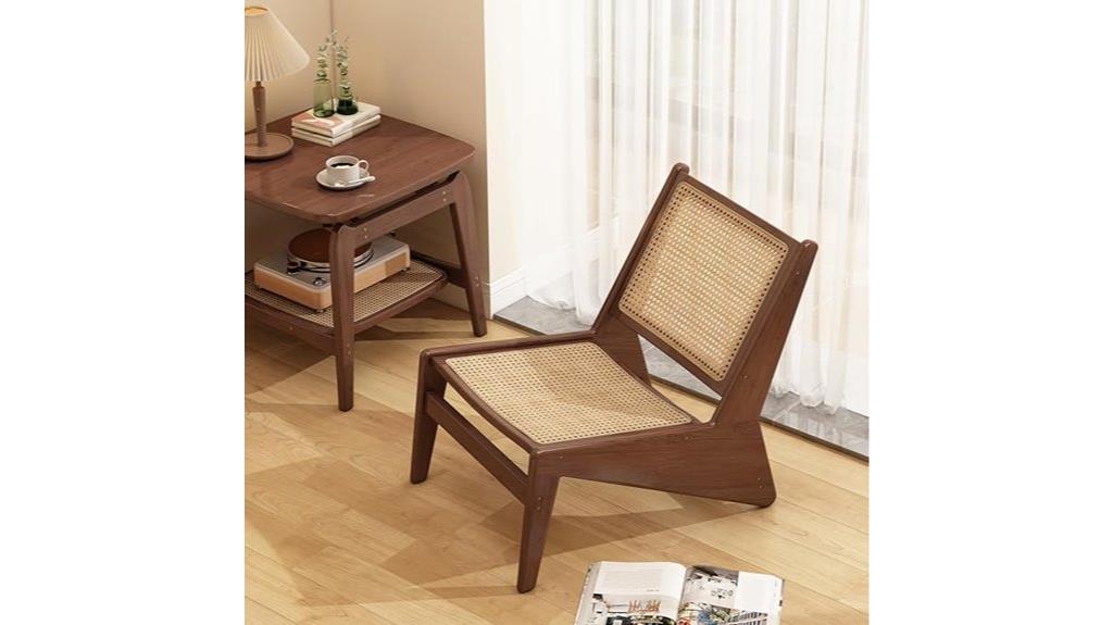 mid century rattan lounge