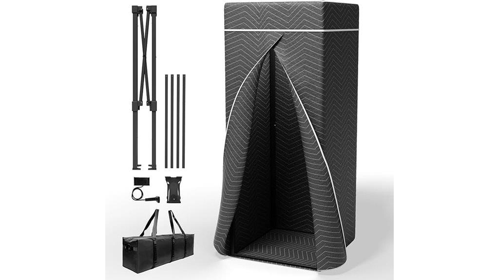 mobile soundproof recording booth