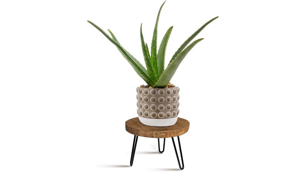 modern boho rattan stand