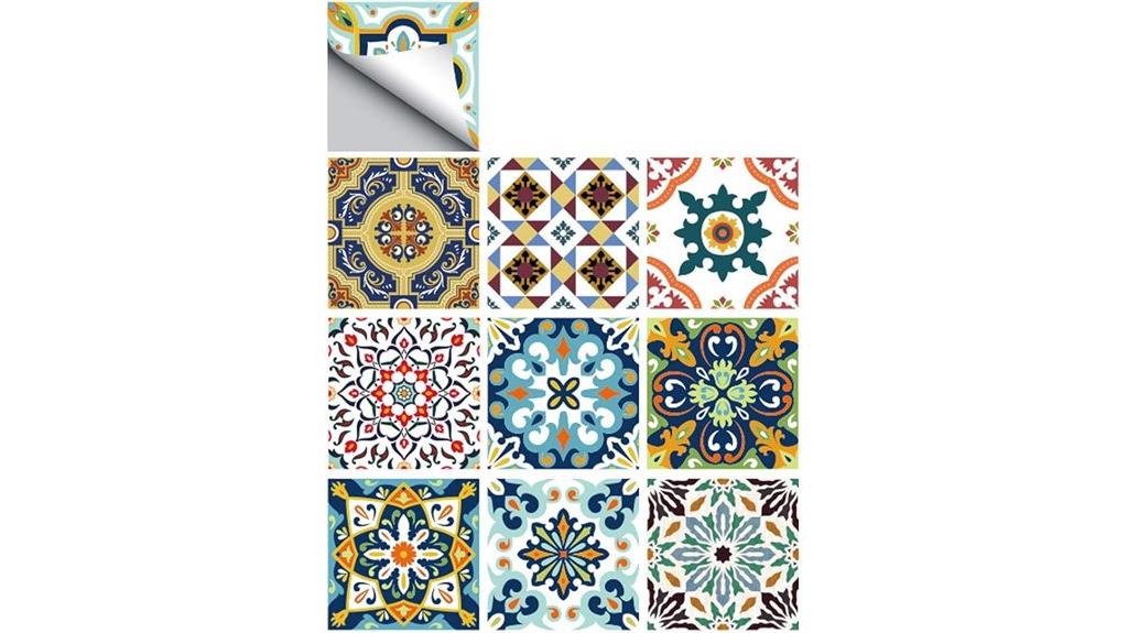 moroccan tile sticker set