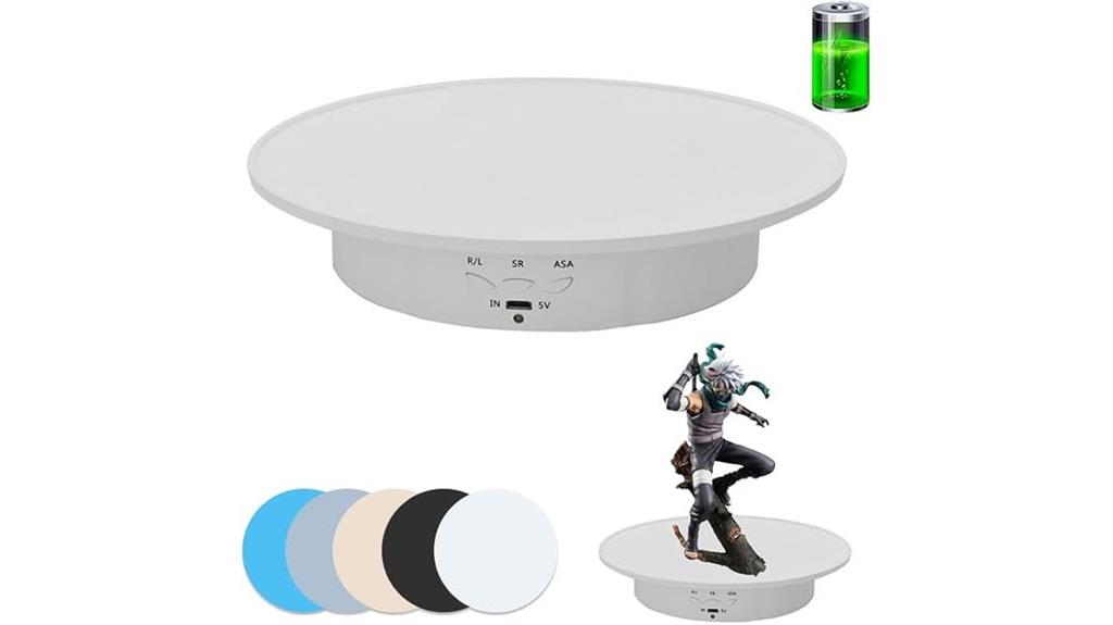 motorized 360 rotating stand