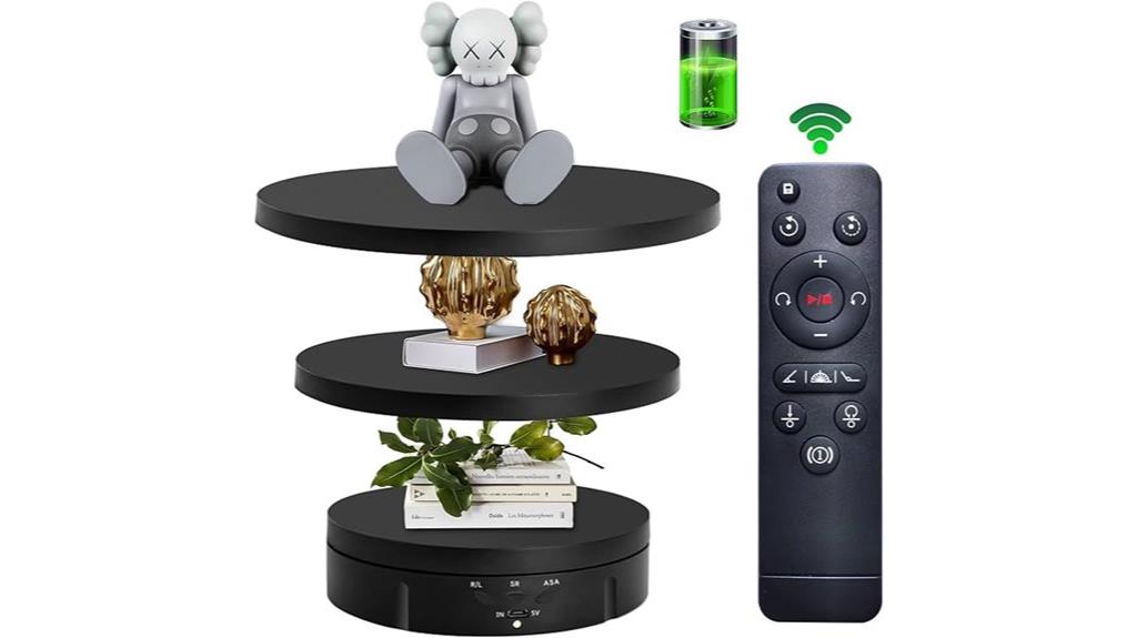 motorized rotating display stand