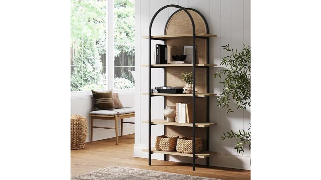 nathan bohemian 5 shelf bookcase