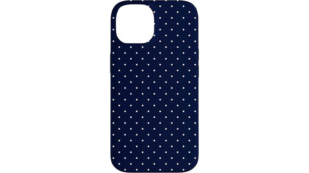 navy boho polka dot