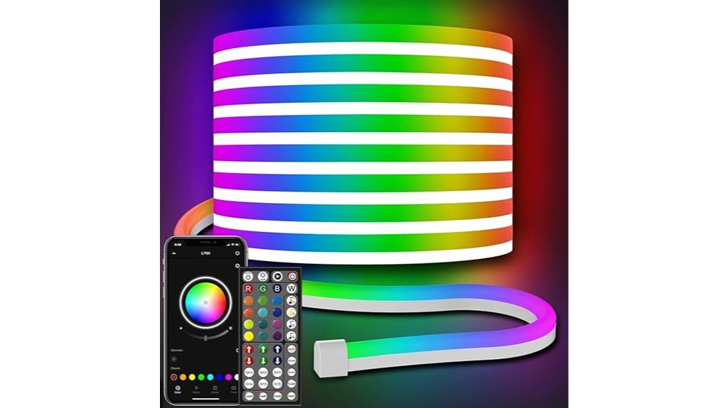 neon rope lights remote