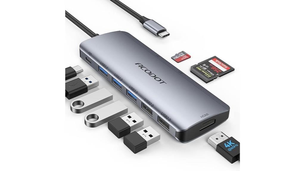 nine in one usb hub