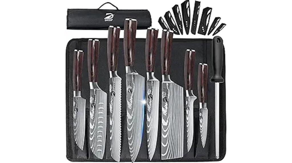 nine piece chef knife set