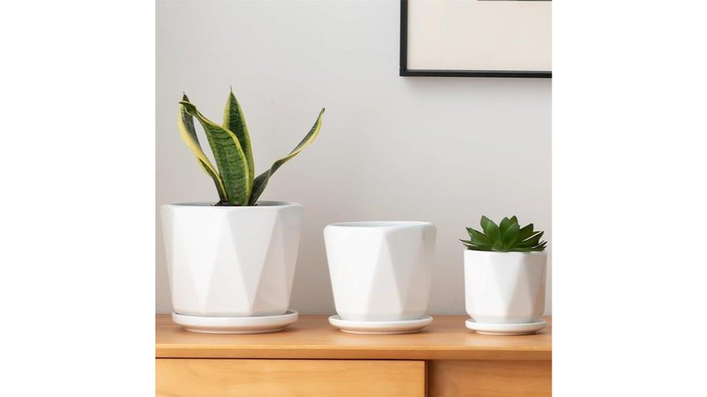 octagon ceramic pot set