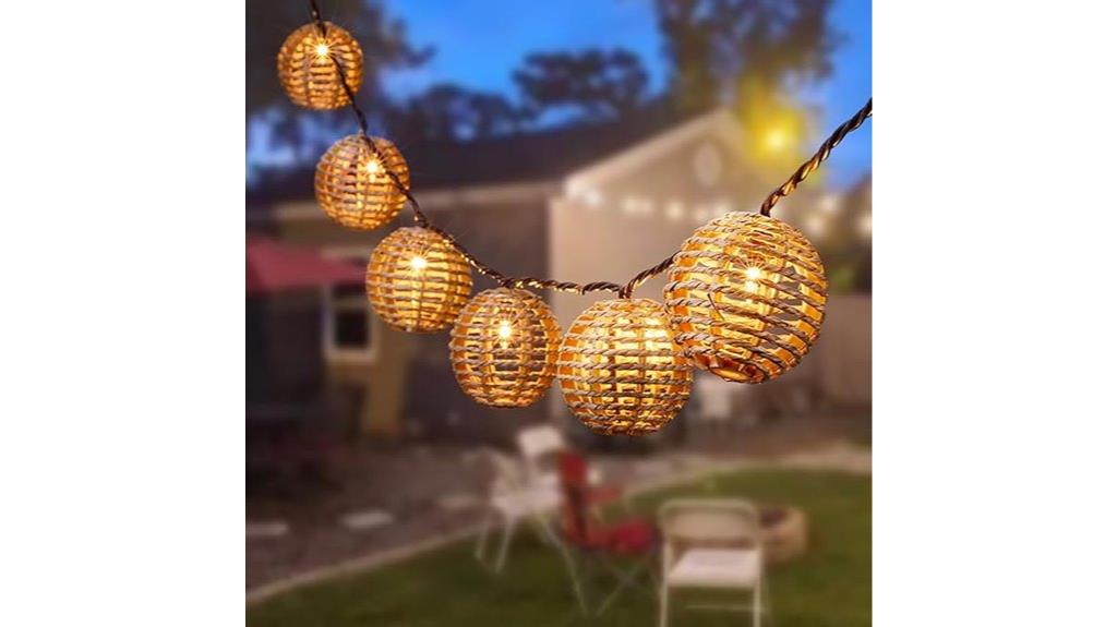 outdoor patio lantern lighting