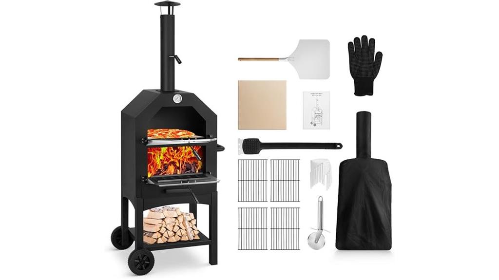 outdoor pizza oven set