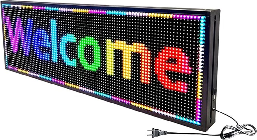 outdoor wifi led sign
