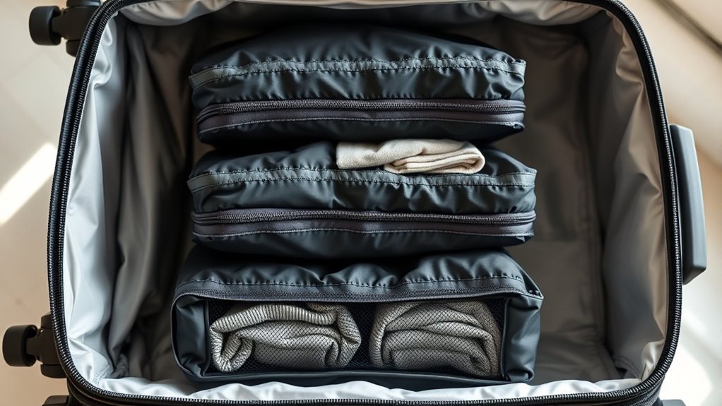 packing cubes size durability compression