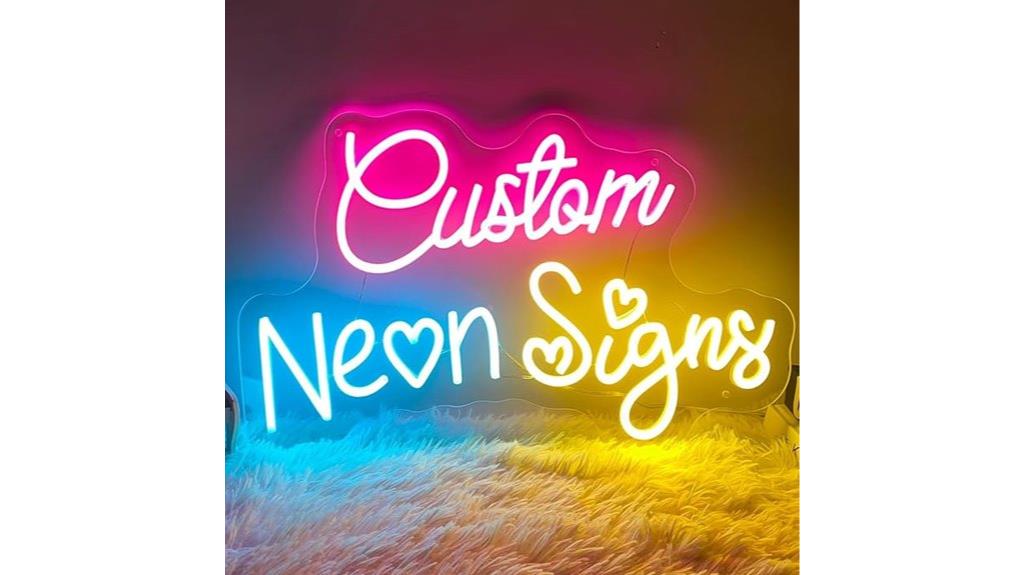 personalized neon wall art