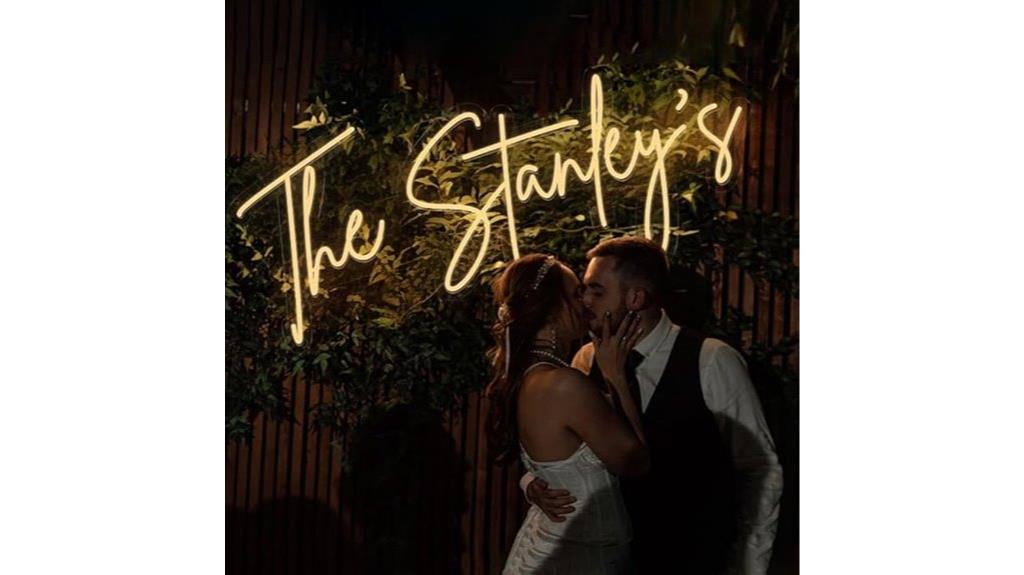 personalized neon wall decor