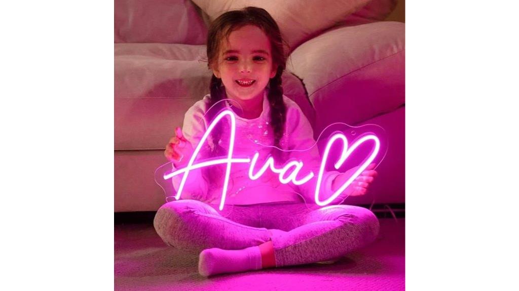 personalized neon wall sign