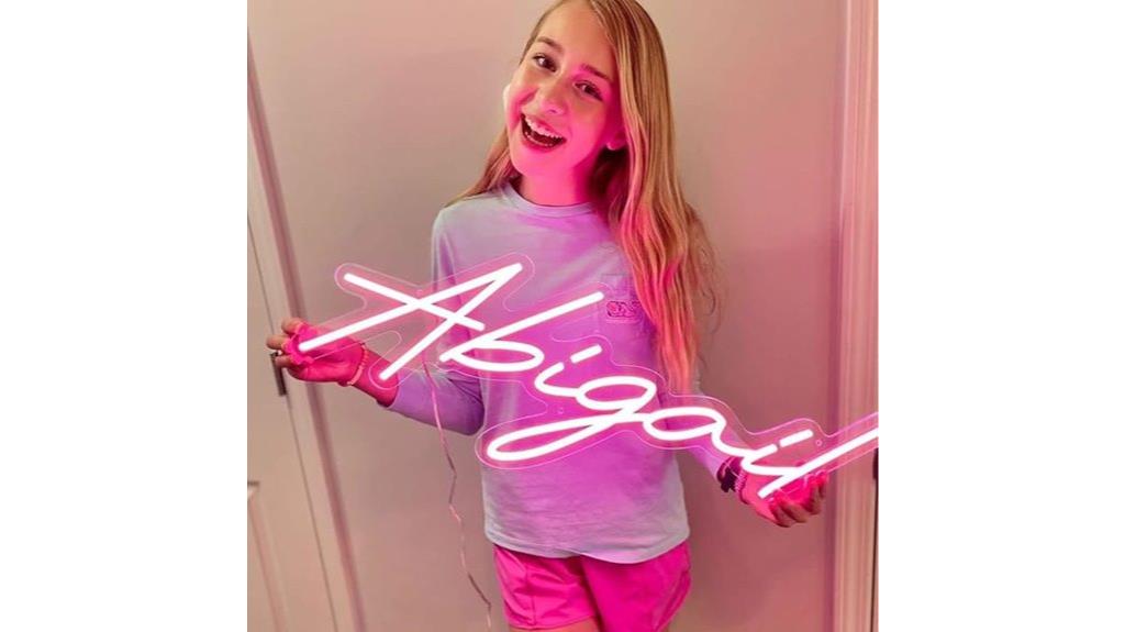 personalized neon wall signs