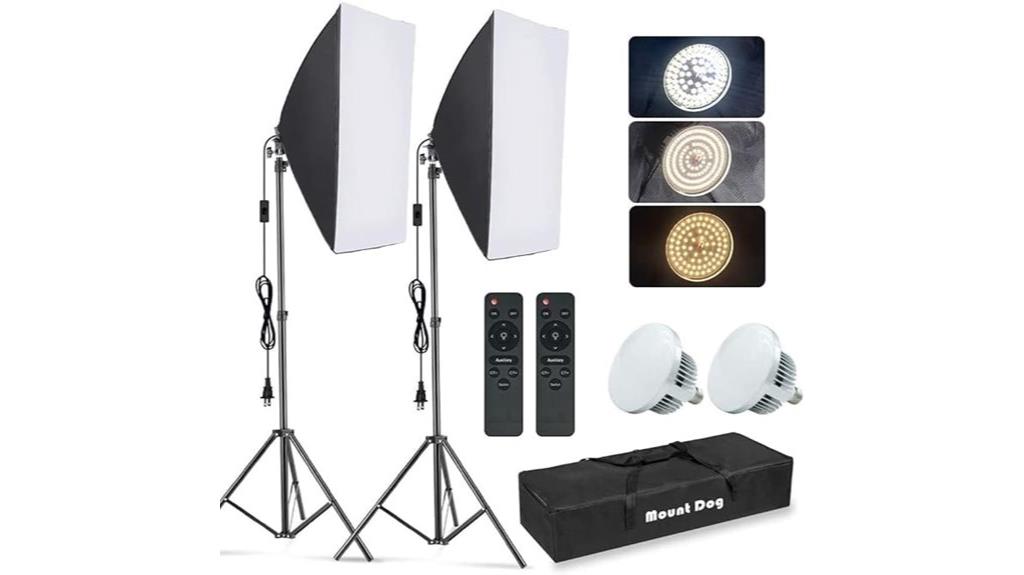 photography softbox lighting kit