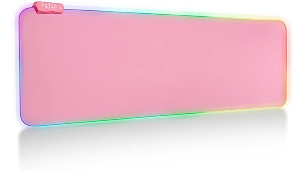 pink rgb mouse pad