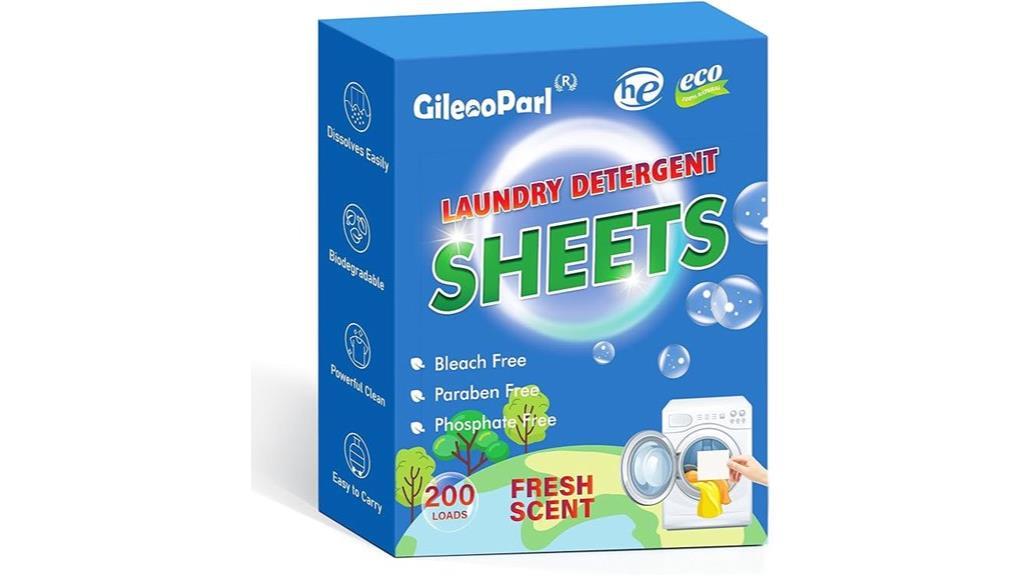 plastic free eco laundry sheets