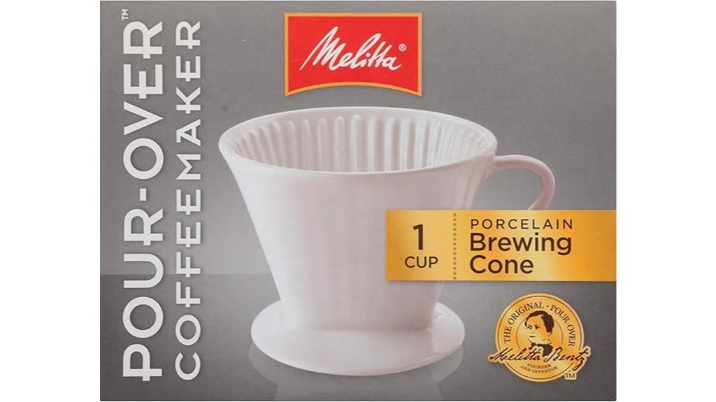 porcelain cone coffee brewer