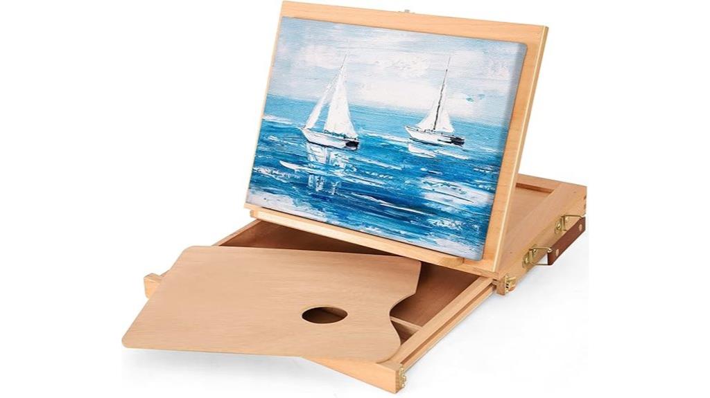 portable art display with storage